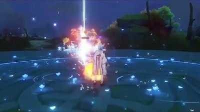 Ayato Q against pyro mage