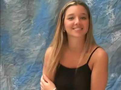 Christina Model - Black top and red pantyhose