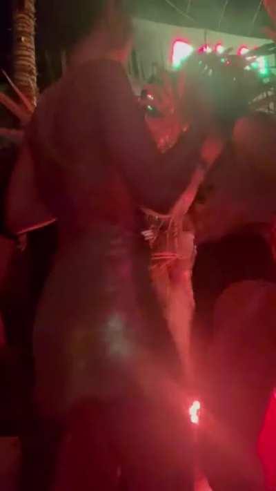 Shaking that ass in a tiny dress on NYE.