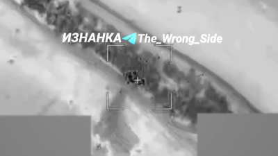 Lancet strike on a Ukrainian self propelled howitzer (2025)