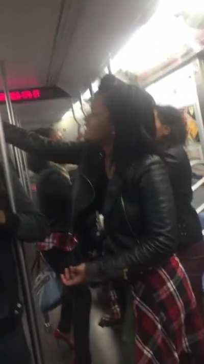 Women has soul slapped out of her on subway - The Legend of 🎱
