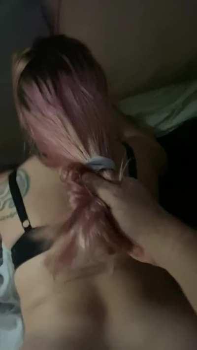 daddy pulling my hair and breeding his little girls pussy <3