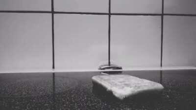 Waffle falling but with dramatic Homestuck music