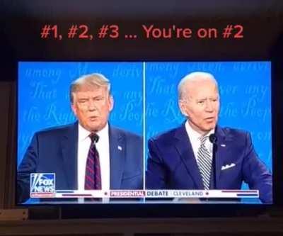 I missed this in the debate, he reminds him he was on number 2 lmao