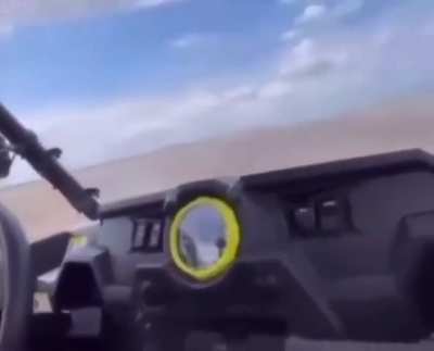 man took his friend who is blind to a location where he can drive freely without worrying