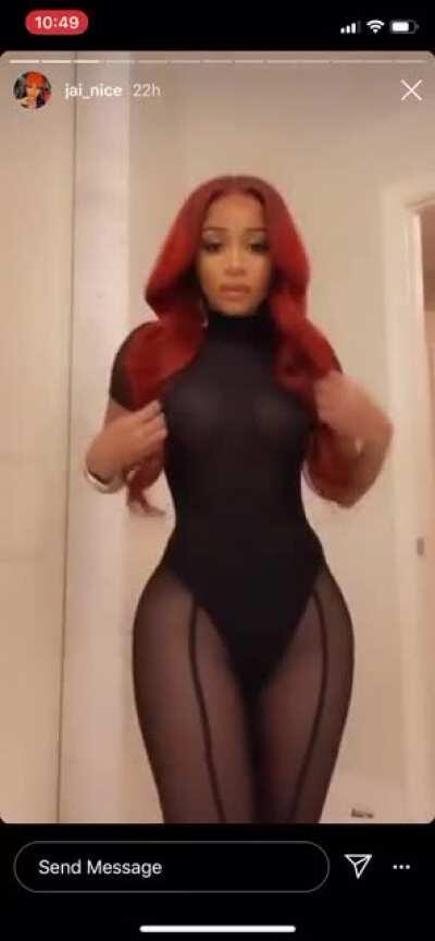 Jai in her see through outfit