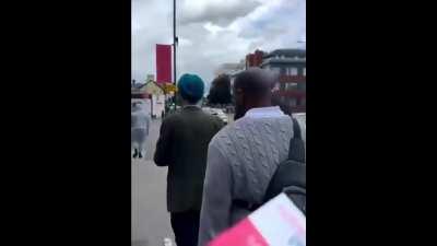 Islamist in Britain chases Labour parliamentary candidate down the street whilst calling him a 