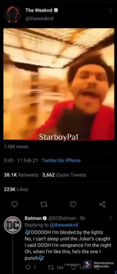 I added the video to this Twitter picture but that Joker voice edit is crazy ...lmao