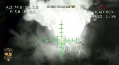 A grenade dropped from a drone causes an instant cook-off of ammo. Shared by the Defense of Ukraine.