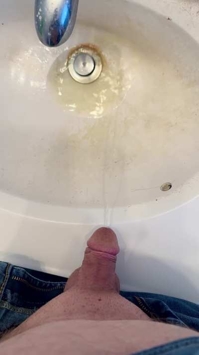 Peeing in the sink