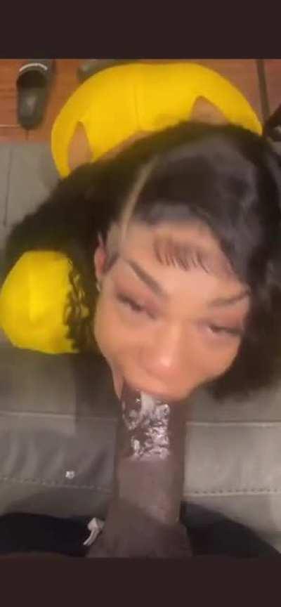 She going crazy ( idk ha name btw)