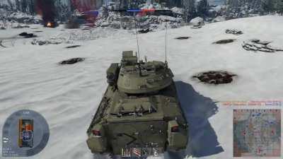 Damn, I was so blind. I was looking for dark green vehicles and didn't expect this tiny car. lol