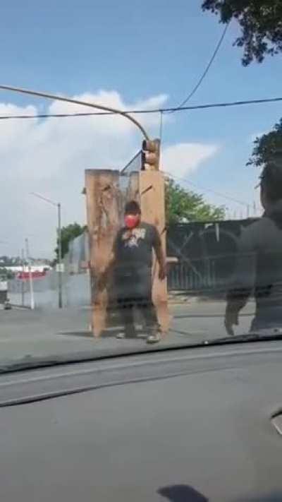 Typical traffic stop entertainment