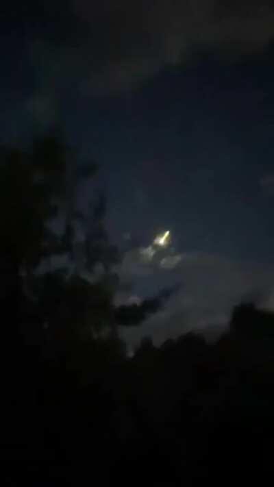 Crazy Meteor in Golden, Colorado...Just now. Looked like it flew under the clouds!