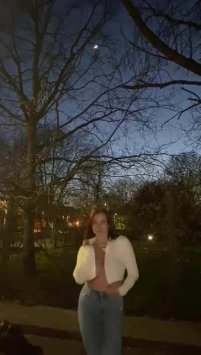 My first public flash for Reddit 😅 was so nervous!