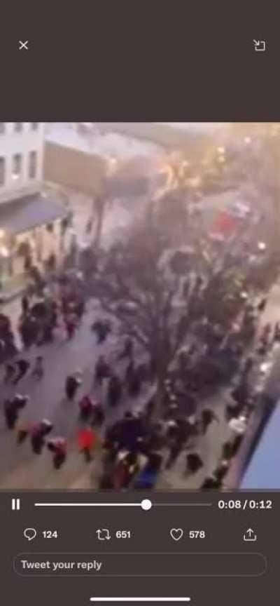 Red suv plows into Christmas parade as reported by Intel point alert on twitter link in comments