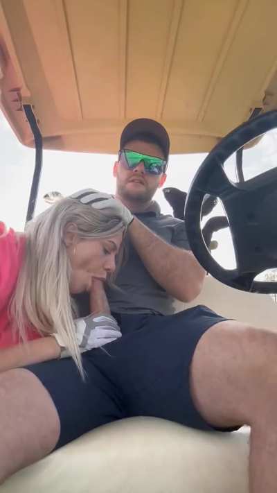 Ever received head on a golf cart ⛳️