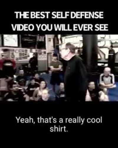 The best way to avoid conflict. Tongue-Fu.