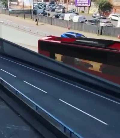 To stop a car