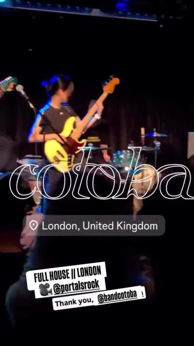 cotoba in London last night- they have a few more UK, France, Spain + Denmark shows next
