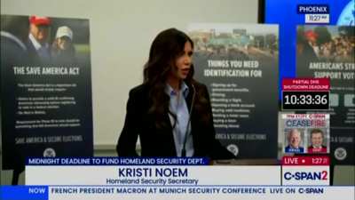 Kristi Noem threatens free and fair elections… it’s all out in the open now.