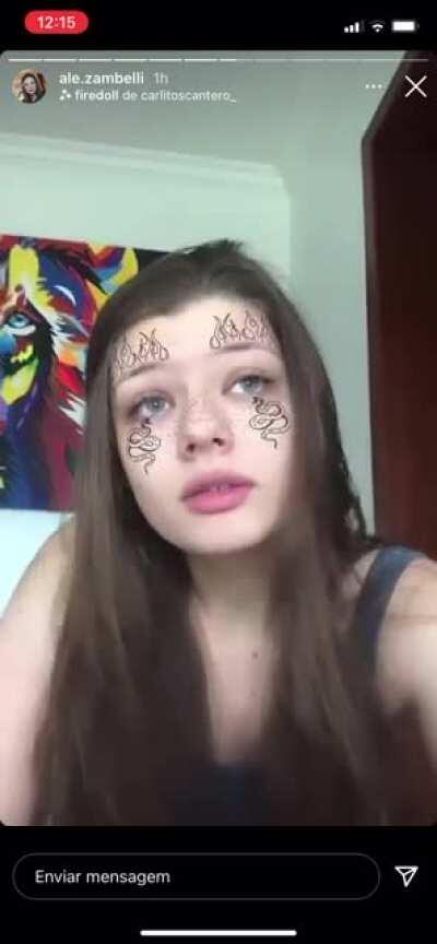 Alessandra Zambelli (@ale.zambelli) falando de nós, depois de um X9 dedurar pra ela. Chamou a gente de infelizes, mas acho que tá suave pq ela falou que não liga.