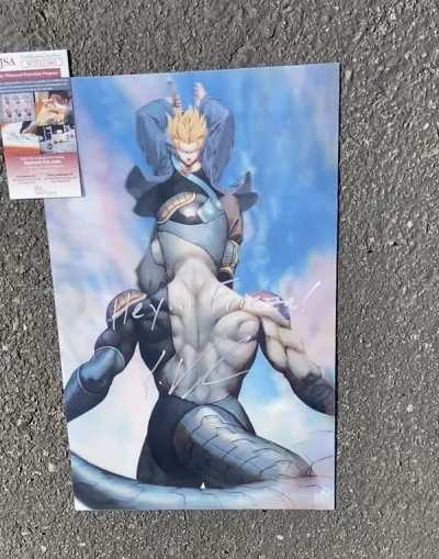 Trunks cutting Frieza! My 3D Fan Artwork, Autographed by Eric Vale, the Voice Actor of Future Trunks!