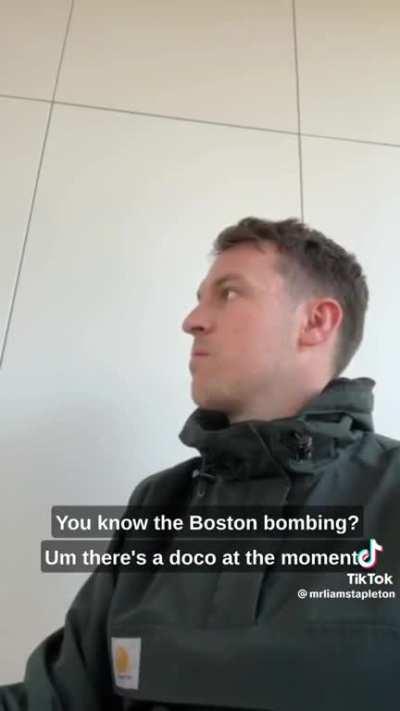 Lad annoys his wife talking with a faked accent