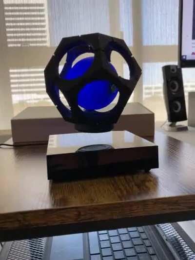 “DIY” Hypersphere (3D printed on top of a floating magnetic stand)