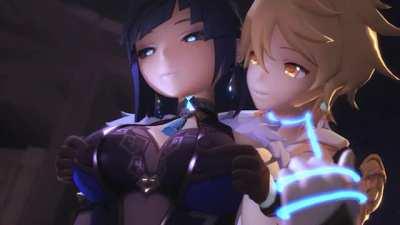 Tempting Yelan ( genshin impact )