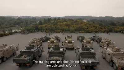 The UK Ministry of Defence released a new video showing Ukrainian soldiers who took part in training exercises recently, operating armoured vehicles.