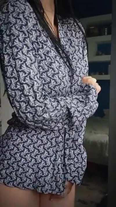 I hope you don't mind I borrowed your work shirt...