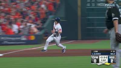 [Highlight] Alvarez hits an RBI double to make it 3-0 Astros!