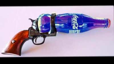 Nuka~Cola Revolver, +500 Damage, +100 Thirst, +300 HP