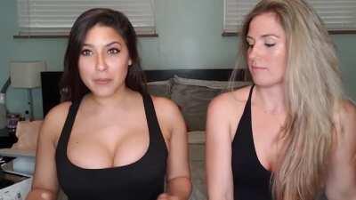 Can't take her eyes off them tits