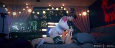 Dva getting passionately fucked on the bed (VGErotica)