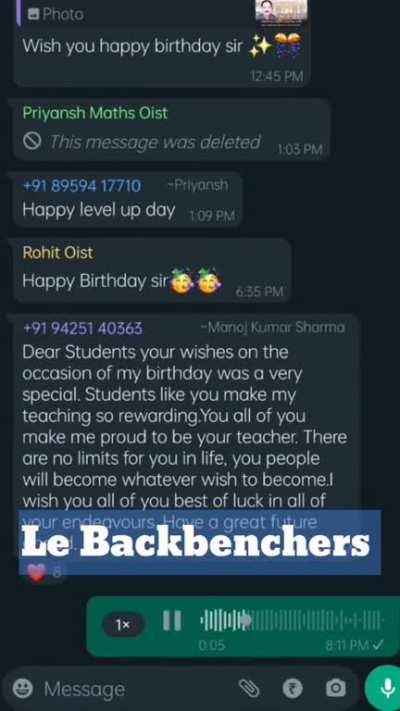 POV: IT'S YOUR WORKSHOP PROFESSOR'S B'DAY.