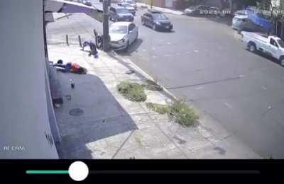 Crash at intersection