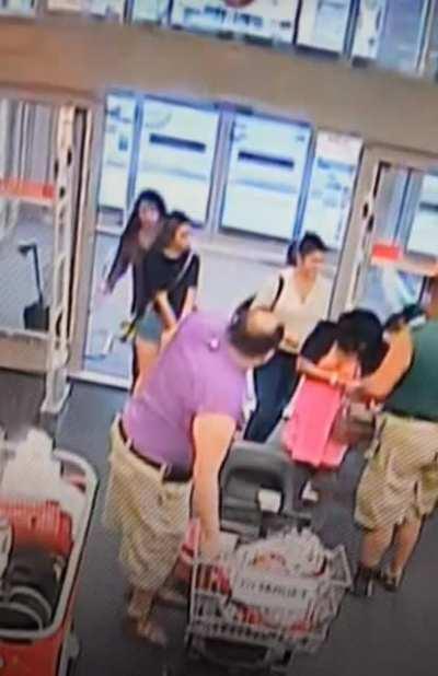 Putting a balloon in the cart