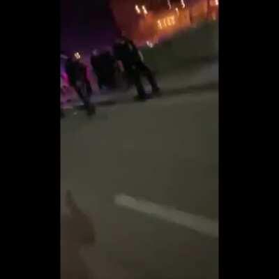 Group of protesters gets violent in Omaha after the death of a black man.