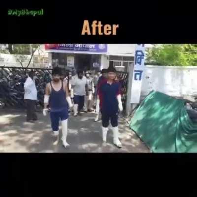 A Group thought it would be cool to assault a cop. Watch them come out of the police station.