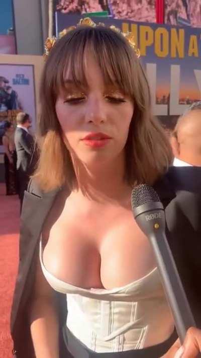 White Dress Cleavage ENHANCED