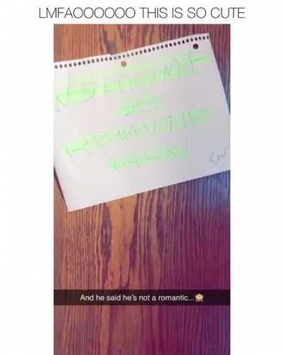 Romance isn't dead..