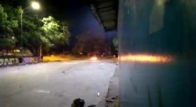 A police tank shoots people in Siloé, Cali. May 4th 2021 8:36PM