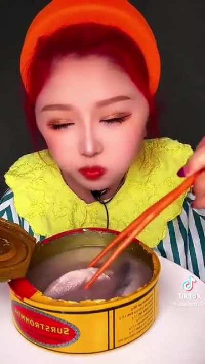 Ian with the Swedish canned fish