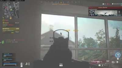 Enemy chose the wrong time to parachute in...