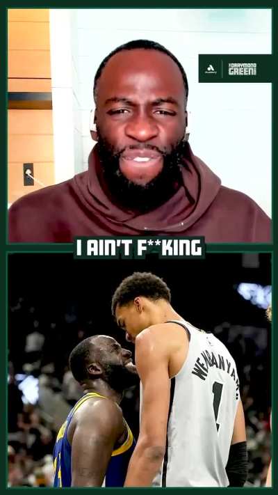 Hilarious story about the trash-talk during Wemby's poster on Draymond