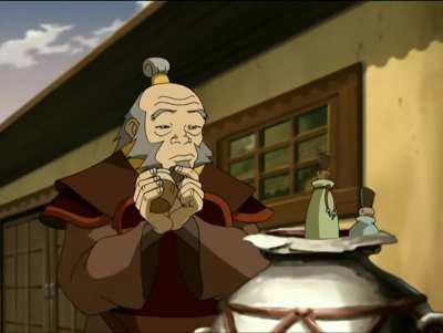 Uncle Iroh moments. Stealing a perfume