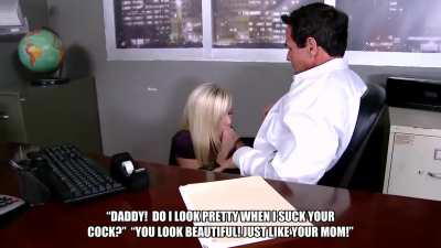 Daughter training: Adorable daughter helps Dad relieve some stress after work