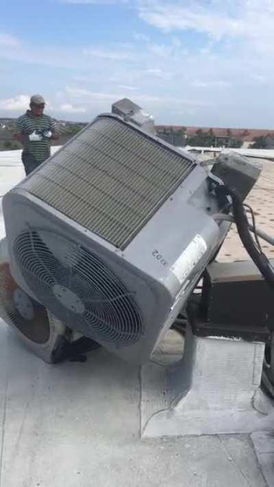 Customer states: I don’t care if there was a hurricane, It works fine.. 20 degree split baby